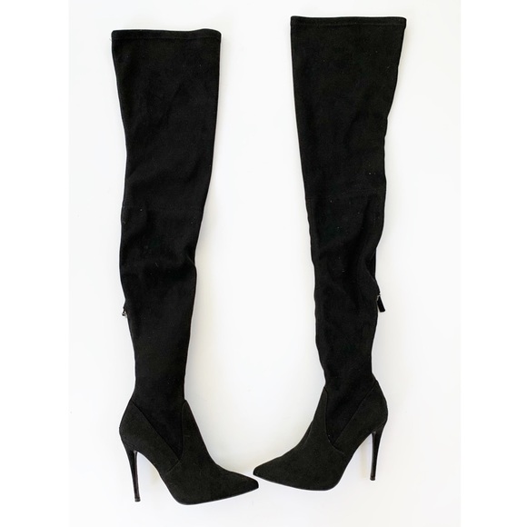 Steve Madden Dominique Vegan Over the Knee Boots - Picture 4 of 14